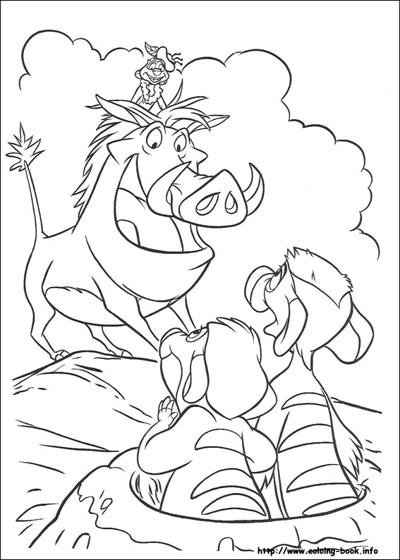 The Lion King coloring picture